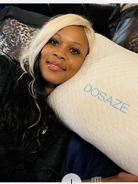 Dosaze White Memory Foam Pillow - Supportive Home Bedding Pillow